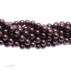 Swarovski 5810 Жемчуг 4 мм, бургунди (#301), уп. 50 шт.