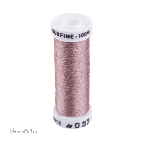 Шелковая нить Au Ver a Soie Soie Surfine, винтажный розовый, 100 м (#037) Шелковая нить Au Ver a Soie Soie Surfine, винтажный розовый, 100 м (#037)