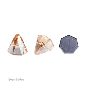 Swarovski 2019 Термостразы Шип круглый 6x6 мм, золотистая дымка (#001GSHA), 1 шт.