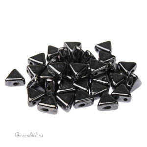 Kheops® par Puca® 6 мм, Jet/Hematite, 5 гр (#23980/14400)