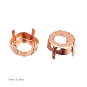 4483 Оправа для Thin Cushion Fancy Stone 10 мм, томпак 4483 Оправа для Thin Cushion Fancy Stone 10 мм, томпак