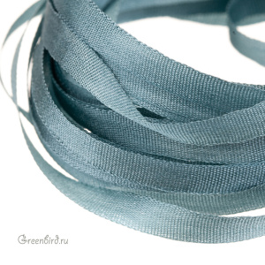 Шелковая лента AVAS Ruban de Soie 4 мм, серый шифер, 3 м (#5384)