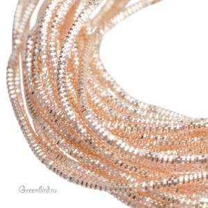 Канитель трунцал 1.2 мм, розовое золото (KAN4986)