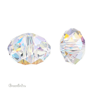 5041 Бусина Briolette Large Hole Bead 18х12mm  – Crystal AB (#001AB)