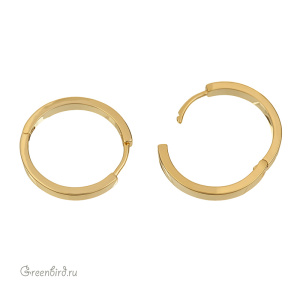 Швензы-кольца "Конго" 23 мм, золото, пара (#SV1701-1510)