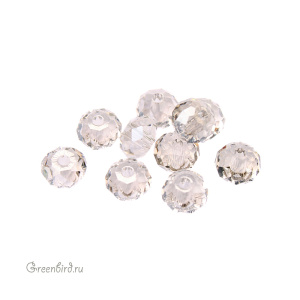 5040 Бусина Briolette Bead 4х3mm – Silver Shade (#001SSHA)