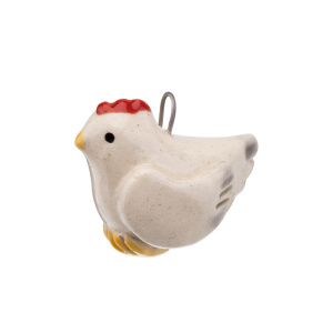 Подвеска "Курочка", керамика, 1 шт. (#KLKV-CRM-01)