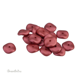 Wavelet Bead 10mm, Metallic Red, 1 шт. (#29408) Wavelet Bead 10mm, Metallic Red, 1 шт. (#29408)
