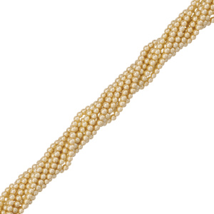Crystalbird Жемчуг круглый 3 мм, золото, нить (#27)