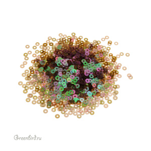 Пайетки 3мм плоские Marrone Chiaro (#137)