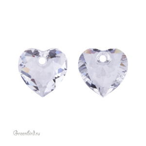 6432 подвеска Heart Cut 10,5 mm – Crystal (#001) 6432 подвеска Heart Cut 10,5 mm – Crystal (#001)