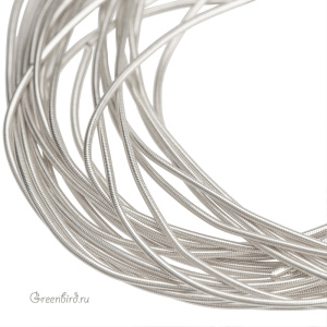 Канитель мягкая 0.5 мм, серебро (KAN4963)