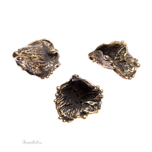 "Вальс цветов", подвеска, ант. латунь, 1 шт. (#Л0818)