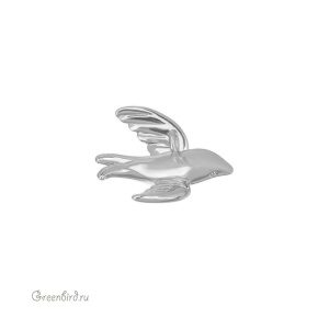 Подвеска "Ласточка", родий, 1 шт. (#SV1701-Pendant-102R)