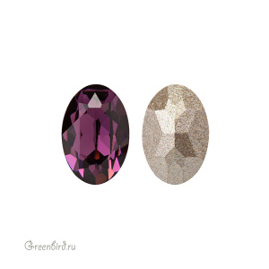 Swarovski 4120 Овал 6х4 мм, аметист (#204), 1 шт.