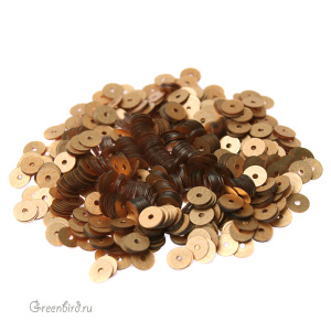 Пайетки LM Paris 4мм плоские, Or C2 Mat (#LM16)