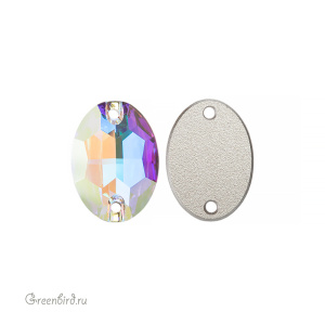 3210 Oval Sew-on Stone 10х7 мм – Crystal AB (#001AB)