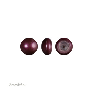 Жемчуг полупросверленный кабошон 6 мм #5817 Blackberry (#784)