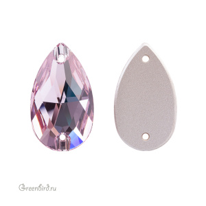 Swarovski пришивные 3230 Капля 28х17 мм, светлый аметист (#212), 1 шт.