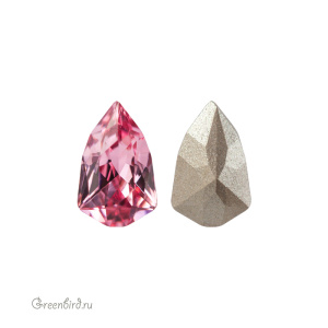 Swarovski 4707 Узкий триллиант 7,8x4,9 мм, розовый (#209), 1 шт.