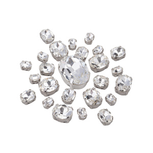 Crystalbird Микс кристаллов 4120C – Crystal, родий, уп.25 шт. (#CBCS-MIX04)