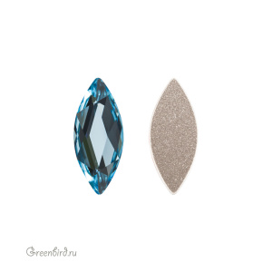 2201 Кристалл холодной фиксации Marquise 14x6 мм – Aquamarine (#202)