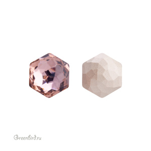 4683 Thin Hexagon Fancy Stone 10х11,2 мм – Vintage Rose (#319)