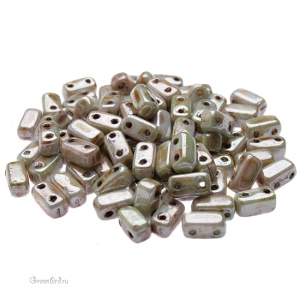 Bricks 3x6mm, Ultra Luster Green, 10 гр (#65455AL)