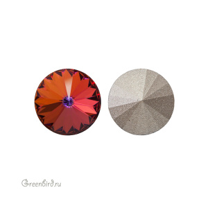 Swarovski 1122 Риволи 14 мм, вулкан (#001VOL), 1 шт.
