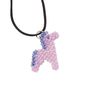 Набор материалов для плетения подвески "Влюбленная лошадь" из цирконов (#GREENBOX_11_3)