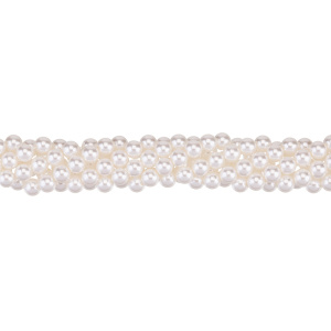 Жемчуг Crystalbird, круглый, 5 мм, Cream, нить (#06)