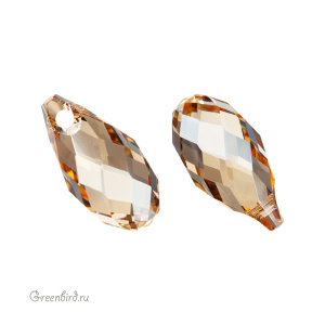 6010 подвеска Briolette Pendant 11x5,5mm – Golden Shadow (#001GSHA)