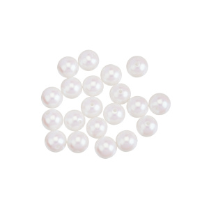 Жемчуг 10 мм, пластик, Iridescent White, уп.20 шт. (#CN-PRL-004)