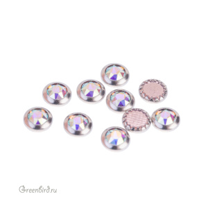 Swarovski 2078/H Термостразы круглые в оправе SS16, прозрачный радужный (#001AB), 1 шт.