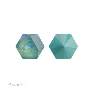 Swarovski 4699 Призматический гексагон 6x6,9 мм, шелковистый шалфей делайт (#001L147D), 1 шт.
