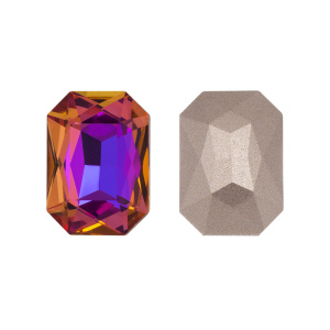 Crystalbird 4627 Октагон 10x14 мм, фиолетово-синий (#001VB), уп. 4 шт.