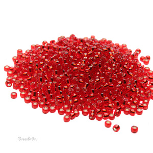 Бисер TOHO Round 11/0 внутреннее серебрение (#25B), 10 г