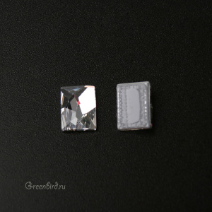 2520 Кристалл с плоским основанием горячей фиксации Cosmic 8х6 мм – Crystal (#001), 1шт.
