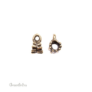 "Реликтовый лес", коннектор-бейл, ант. латунь, 1 шт (#Л2640)