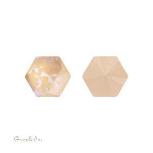 Swarovski 4699 Призматический гексагон 6x6,9 мм, кремово-бежевый делайт (#001L106D), 1 шт.