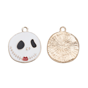 Подвеска "Хэллоуин, Салли", эмаль, белый, золото, 1 шт. (#CN-PN-212)