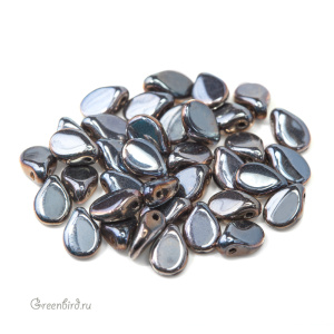 Pip Beads 5x7mm, Jet 27633, 5 гр (#23980/27633)