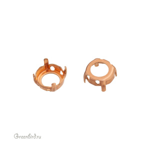 1122 Оправа для ювелирного кристалла Rivoli SS39, томпак