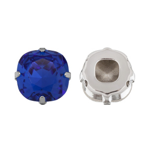 Кристалл в оправе 4470C 14 мм Crystalbird - Capri Blue (#243), родий, 1 шт. (#CBCS-0063)