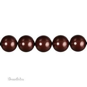 Жемчуг с расширенным отверстием 14 мм #5811 Maroon (#388)