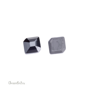 2777 Кристалл горячей фиксации Small Hexagon 5 х 4,2 мм – Jet Hematite (#280HEM), M-Foiled, 1шт.