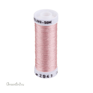 Шелковая нить Au Ver a Soie Soie Gobelins, теплый розовый, 50 м (#2941)