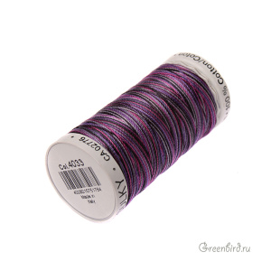 Нить Gutermann для вязания Cotton 12, виноградное вино (#4033)