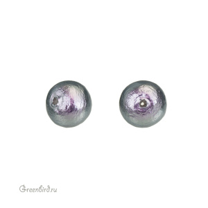 Хлопковый жемчуг 6 мм, Rich Grey, 1 шт. (#CTP001-06-RichGrey)