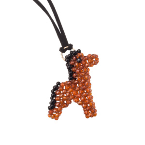 Набор материалов для плетения подвески "Огненная лошадь" из цирконов (#GREENBOX_11)